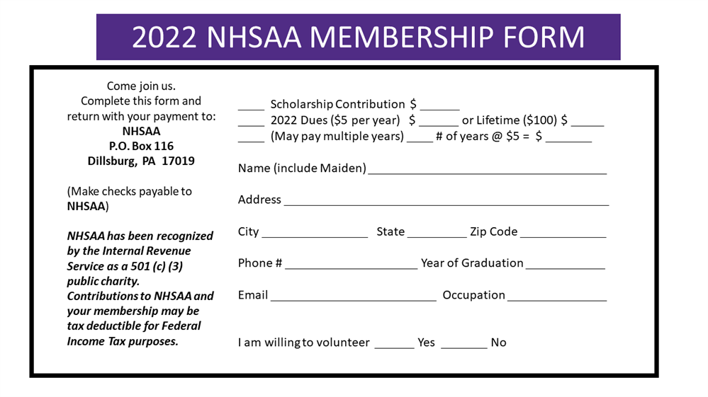 2021 Alumni Form